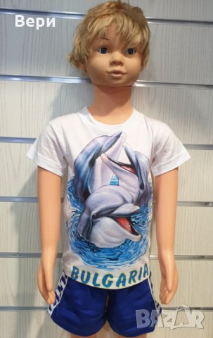 Нова детска тениска с трансферен печат Три делфина, Делфини, снимка 8 - Детски тениски и потници - 28454177