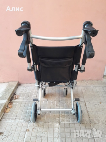 сгъваема транспортна количка стол, снимка 6 - Инвалидни колички - 52542734