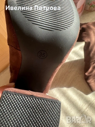 Нови велурени ботуши, снимка 3 - Дамски ботуши - 53484980