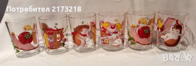 стъклени чаши - с детски мотиви