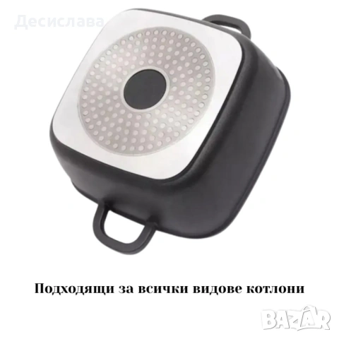 Комплект тенджери – Cheffinger от 3 части с мраморно покритие и капаци + подарък 2 ръкавици, снимка 8 - Съдове за готвене - 53136207