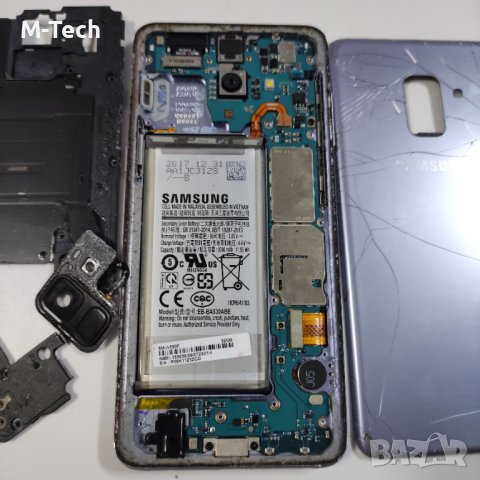 Samsung a8 2018 A530f части основна платка батерия, снимка 3 - Резервни части за телефони - 39421191