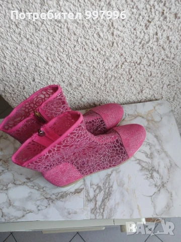 цикламени летни боти-40номер, снимка 3 - Дамски боти - 50564677