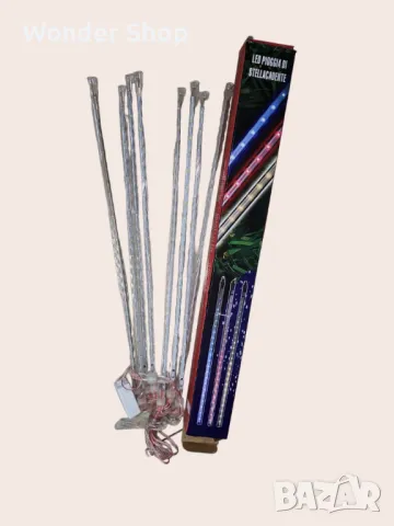 Коледни LED висулки падащ сняг - Създайте магическа празнична атмосфера!, снимка 3 - Лед осветление - 48282191