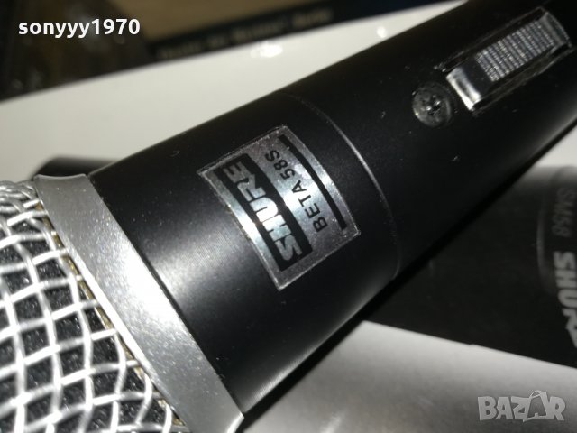 SHURE BETA-FULL КОМПЛЕКТА-ПРОФИ МИКРОФОН С БУТОН 0801221603, снимка 3 - Микрофони - 35369330