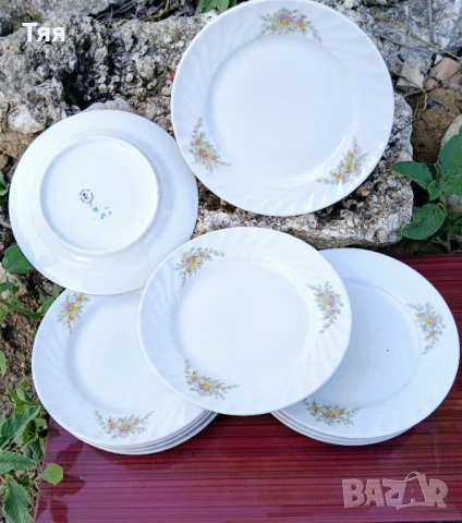 Порцеланови чинии Мащерка , снимка 2 - Чинии - 51084767