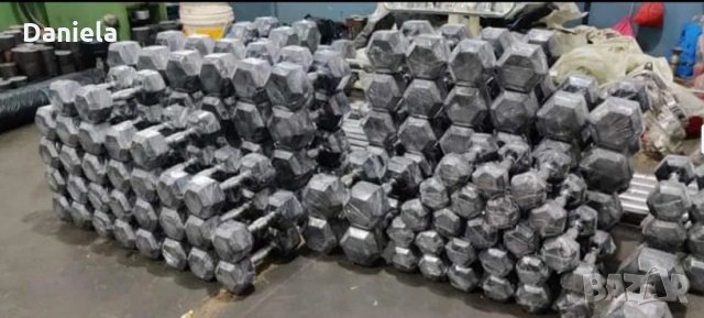 Dumbells heks Дъмбели хекс Гири шестограмни комплекти 5-30 и 5-45 топ, снимка 3 - Фитнес уреди - 33474242