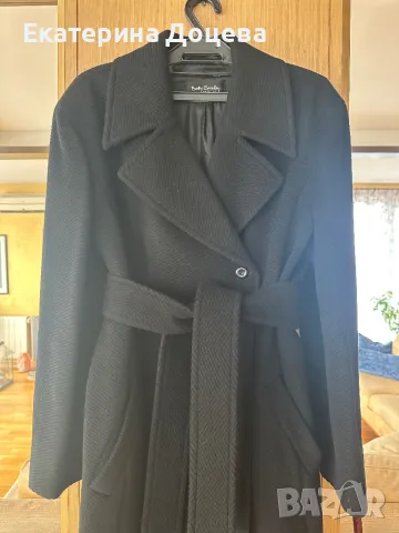 Черно палто Betty Barclay, снимка 6 - Палта, манта - 48763249