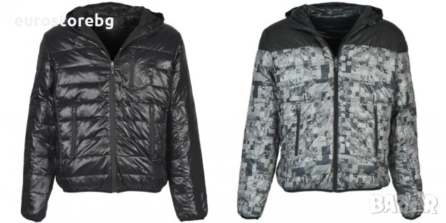(-67%)  Двулицево мъжко яке с качулка Umbro®, DIAMOND DOUDOUNE