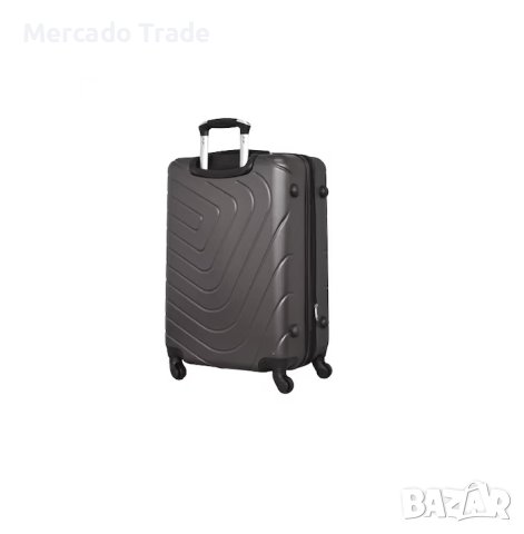 Комплект Mercado Trade, 4бр. луксозни куфари, 2052-4, ABS, Тъмно сив, снимка 4 - Куфари - 40423295