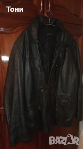 Ново Мъжко Зимно Яке Изцяло от Естествена Кожа XL , снимка 5 - Якета - 52792943