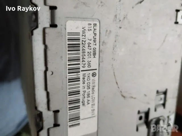 CD радио BLAUPUNKT , VW GOLF 6 , VW 1K0 035 186 AA , снимка 4 - Части - 49194615