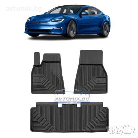Гумени стелки за Tesla Model S 2012-2021 г., Модел No.77