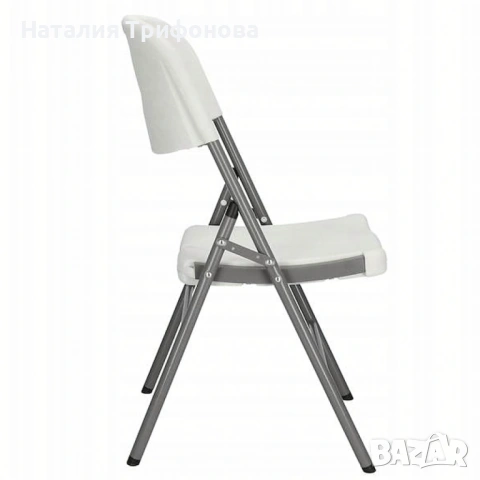 Комплект 4 броя сгъваеми кетъринг столове за градина и събития - удобни и издръжливи, снимка 5 - Столове - 53404369