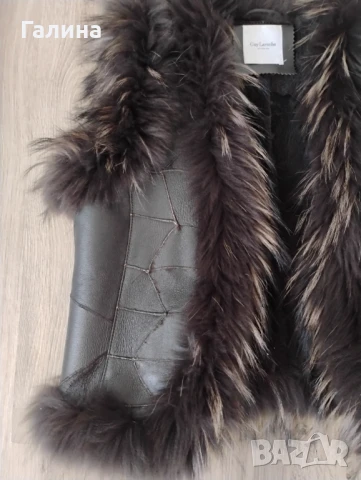 Елек от естествена кожа Guy Laroche, снимка 3 - Елеци - 50754019