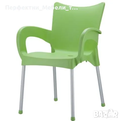 Здрав,удобен,устойчив стол с подлакътници и алуминиви крака-за училище,заведение,за паркове,басейн, снимка 6 - Градински мебели, декорация  - 48598549