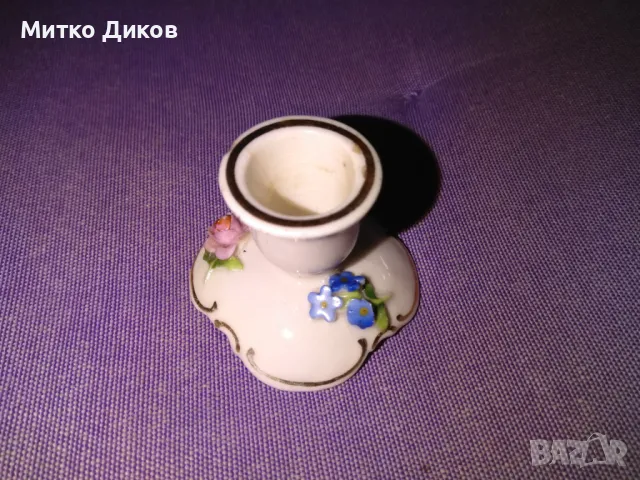 Порцеланова поставка стойка маркова немска за една свещ , снимка 3 - Декорация за дома - 49624016
