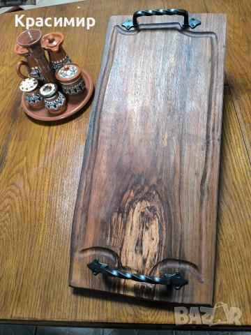 Орехови Дъски и Плата за Мезета, снимка 4 - Аксесоари за кухня - 49214477