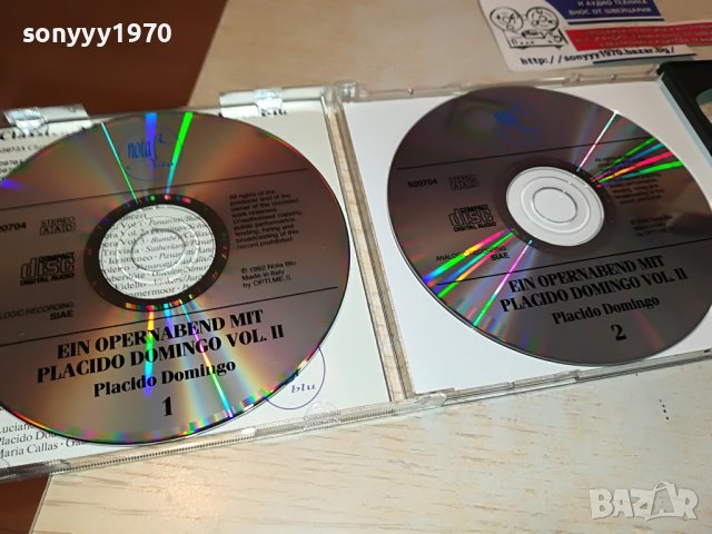 PLACIDO DOMINGO-ORIGINAL CD X2 MADE IN ITALY 3103231152, снимка 2 - CD дискове - 40202953