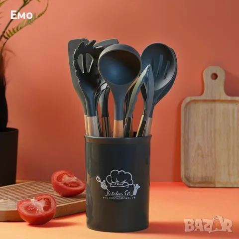 Комплект кухненски прибори от 11 бр плюс Кутийка, снимка 15 - Прибори за хранене, готвене и сервиране - 47842696