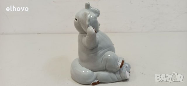 Керамично слонче-касичка, снимка 3 - Антикварни и старинни предмети - 32835204