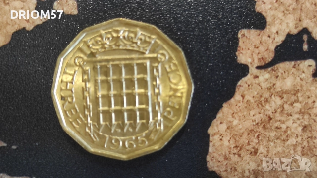 Монети Великобритания-5 бр.› Кралица Елизабет II (1963-1967), снимка 5 - Нумизматика и бонистика - 51474770