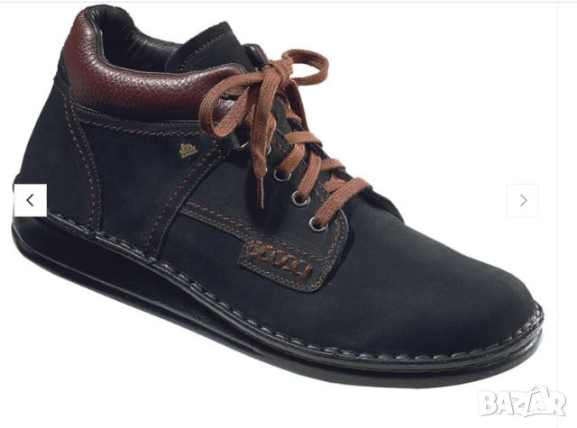 FINN COMFORT LINZ Унисекс боти черен набук и  зърнеста кожа  номер 40 , снимка 2 - Други - 53078905