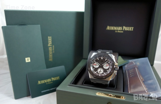 Audemars Piguet Royal Oak Offshore Chronograph 43mm Steel Black Ceramic Bezel Различни Варианти, снимка 2 - Мъжки - 52998471