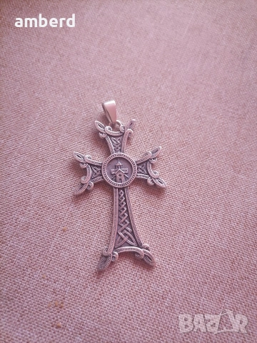 Невероятен сребърен кръст - модел С014, снимка 3 - Колиета, медальони, синджири - 53601857