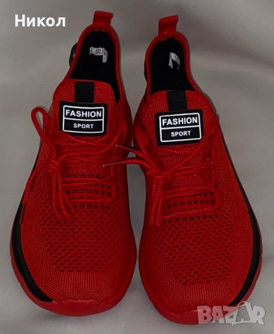 Унисекс червени летни маратонки, р-р 39., снимка 3 - Маратонки - 53390156
