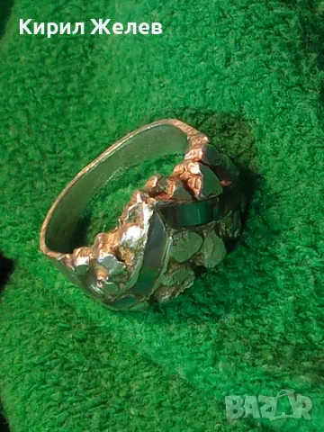 СТАР АРТ НУВО СТИЛ СРЕБЪРЕН ПРЪСТЕН СРЕБРО ВИСОКА ПРОБА ИНКРУСТИРАН РЪЧНО с КРАЛСКИ СЕДЕФ 41203, снимка 17 - Антикварни и старинни предмети - 50023756