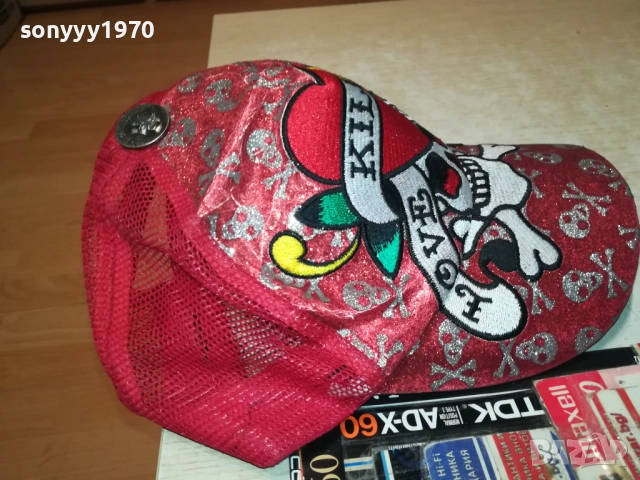ED HARDY-RED 2208251708, снимка 3 - Шапки - 51455771
