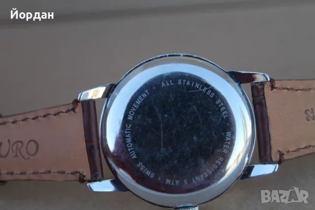 Швейцарски мъжки автоматичен часовник ''Almanus'' /25 камъка/, снимка 5 - Мъжки - 50024404