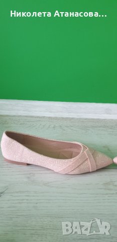 Обувки розови с блестящо , снимка 2 - Дамски ежедневни обувки - 43558209