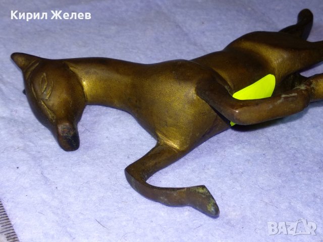 Старинна БРОНЗОВА СТАТУЕТКА КОНЧЕ ДЕКОРАТИВНА МЕТАЛНА ФИГУРКА МАЙСТОРСКА За КОЛЕКЦИЯ / ДОМА 42686, снимка 4 - Колекции - 43891634