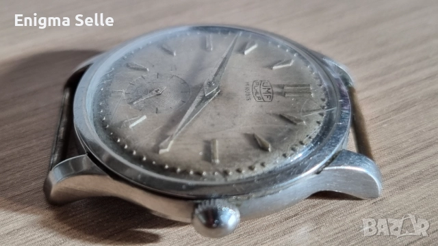 Винтидж мъжки часовник UMF Ruhla 15 Rubis, произведен в Германия, вероятно от 50-те години на минали, снимка 2 - Мъжки - 52960963