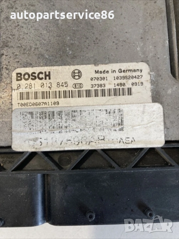 Блок за управление на двигателя (ECU) за Jeep Patriot 2.0 Crd (2008) 05187596AB, 0281013845 , снимка 2 - Части - 53590153