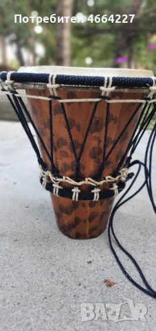 Автентично дървено джембе