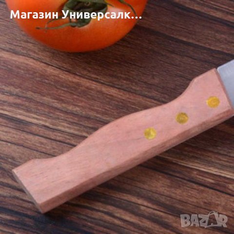 7 инчов дървен нож, кухненски нож неръждаваема стомана с дървена дръжка, снимка 3 - Други стоки за дома - 27948864