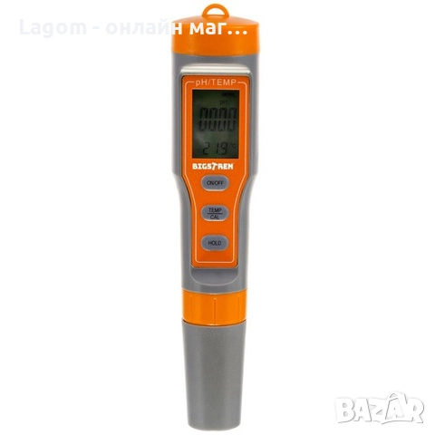 Уред за измерване на качеството на водата 2 в 1, PH и температура Bigstren, водоустойчив корпус, снимка 4 - Други инструменти - 52562380