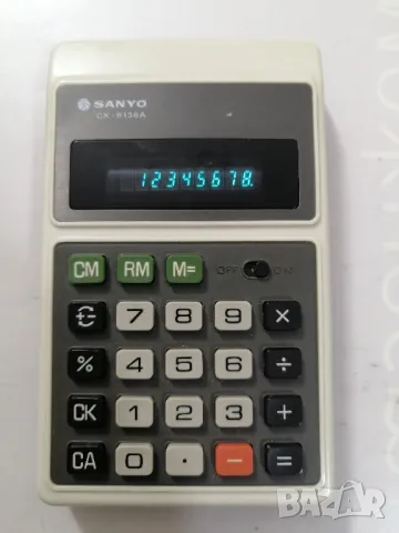 Ретро калкулатор SANYO CX-8136A, снимка 2 - Друга електроника - 48561976