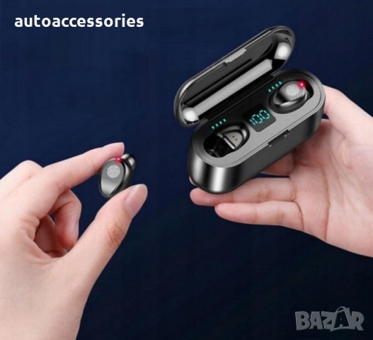Безжични bluetooth 5.0 слушалки F9+ -5С , черни, снимка 8 - Слушалки, hands-free - 33388116