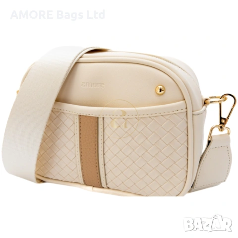 Ежедневна дамска чанта AMORE Elisa - Cream, снимка 2 - Чанти - 53584827