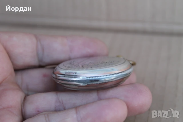 Швейцарски сребърен джобен часовник , снимка 11 - Джобни - 50874733