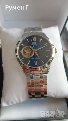 Чисто нов, неразопакован Orient automatic open heart, сапфир, бартер, снимка 9 - Мъжки - 48642961