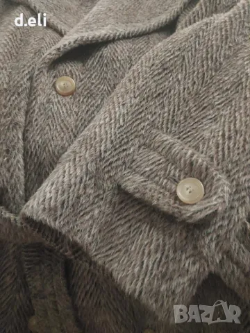 BALDESSARINI 🇮🇹 Size L-XL  Aлпака, Вълна Уникално дълго палто, снимка 3 - Палта, манта - 49163810
