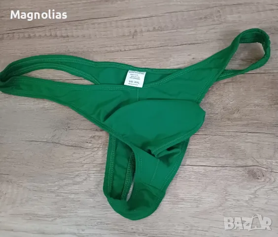 Мъжки Прашки G-String Solid Color  Green 💚 , снимка 3 - Бельо - 48804253