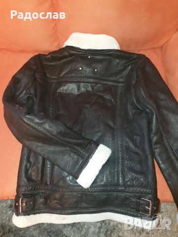 Зимно яке от Естествена кожа , снимка 4 - Якета - 38865369