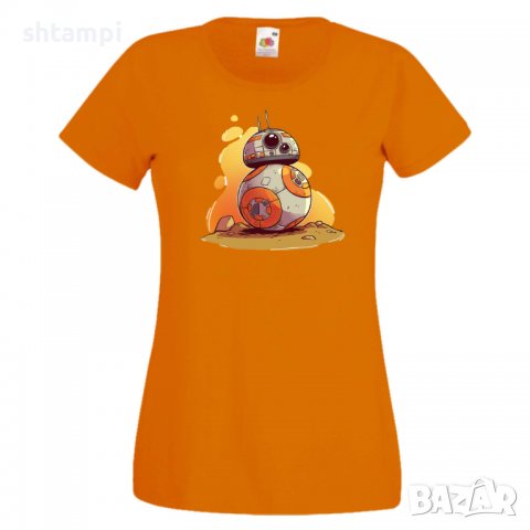 Дамска тениска Star Wars BB-8 WOMEN Star Wars Игра,Изненада,Подарък,Геймър,, снимка 9 - Тениски - 36788699