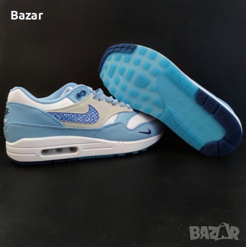 Nike AirMax 1 Premium Blue Размер 43 Номер 27.5см Стелка Мъжки Маратонки Обувки Нови Оригинални, снимка 6 - Маратонки - 43050925